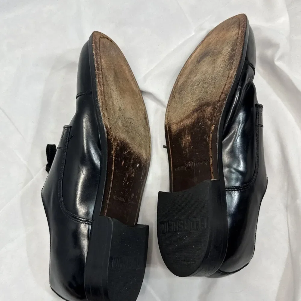 Florsheim Broxton Cap Toe Dress Oxford Leather Shoes Black 7.5 D Business Laces